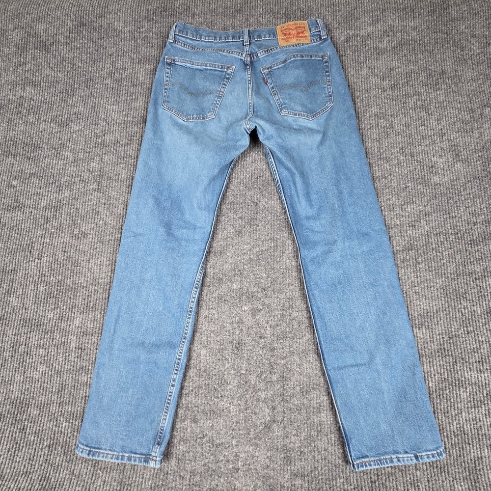 Levi Strauss Co 505 Men's W32 L32 Blue Denim Jeans Straight Fit Cotton